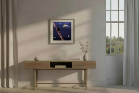 Black Cat in the Night | Fine Art Poster