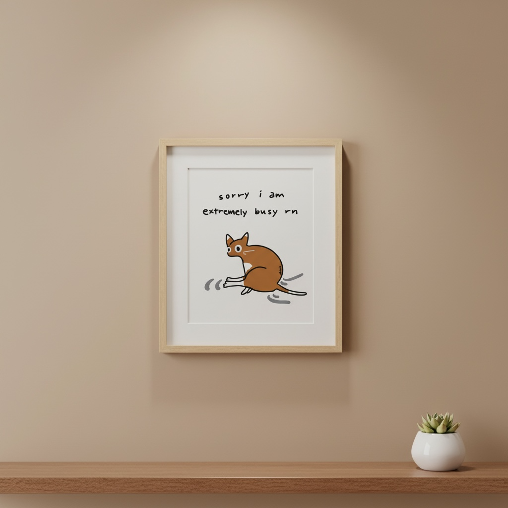 Art Print | “sorry i’m busy rn” (4 Variations)