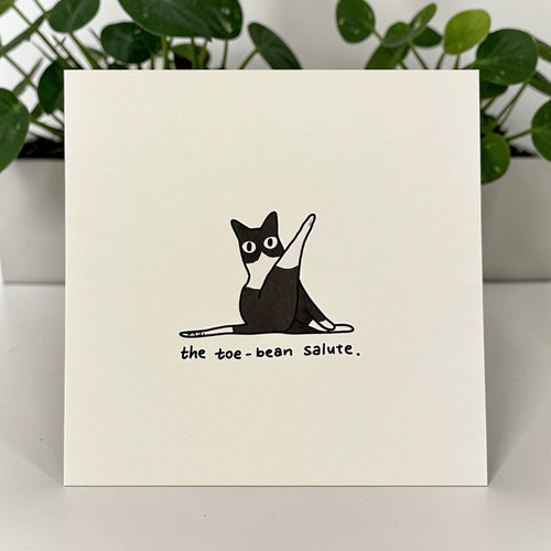 Art Print | “toe-bean salute”