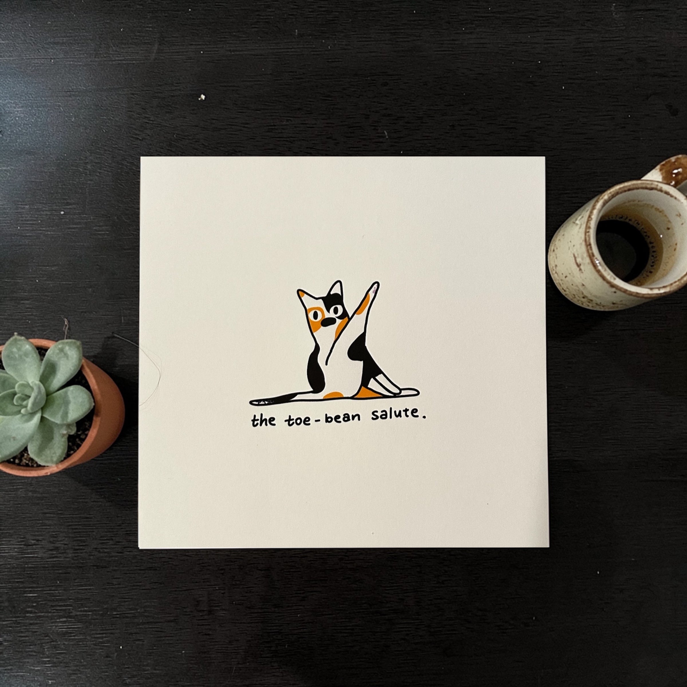 Art Print | “toe-bean salute” (3 Varieties)