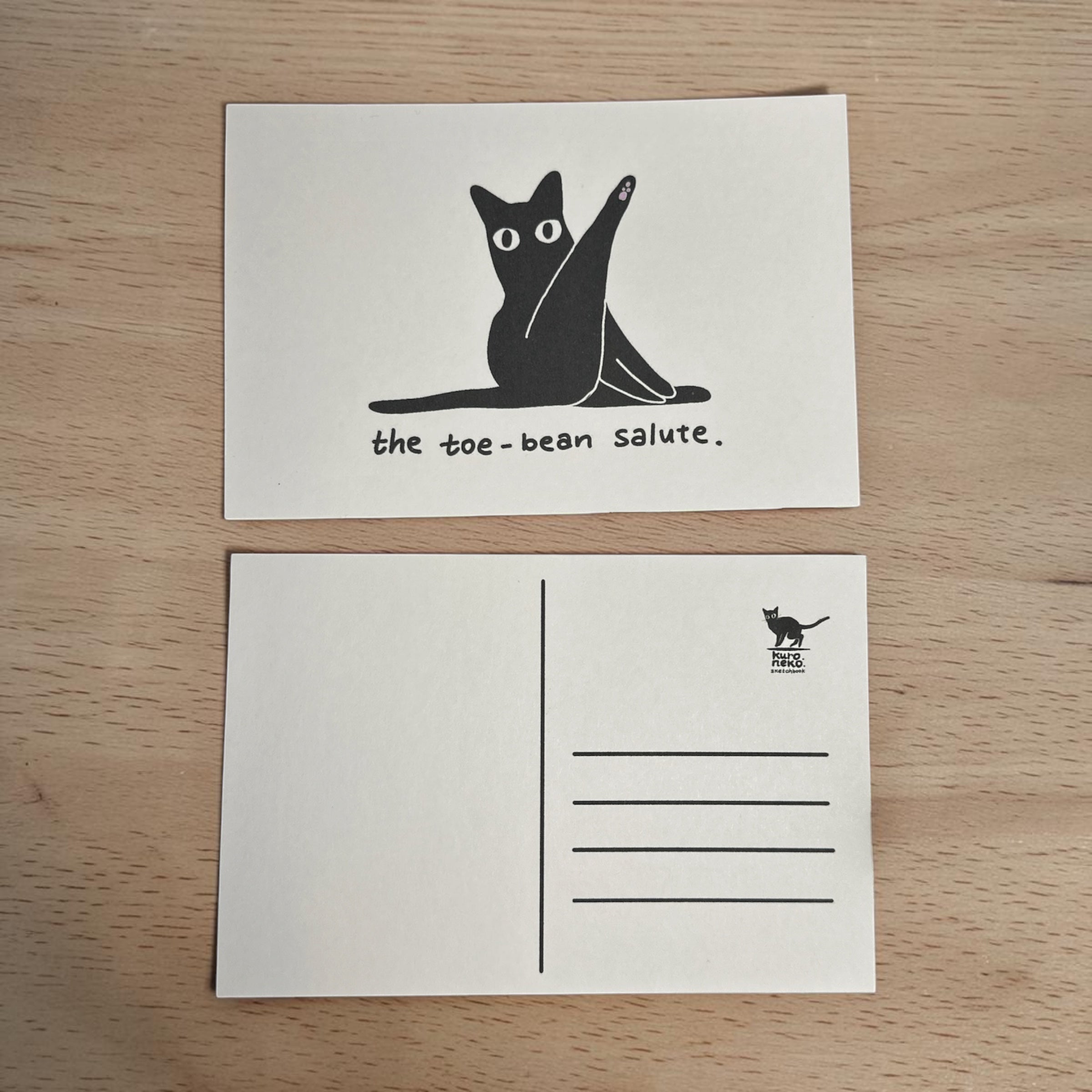 Post Cards | 10-Pack, Toe-Bean Salute