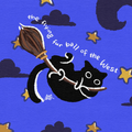 Art Print | “flying fur ball”