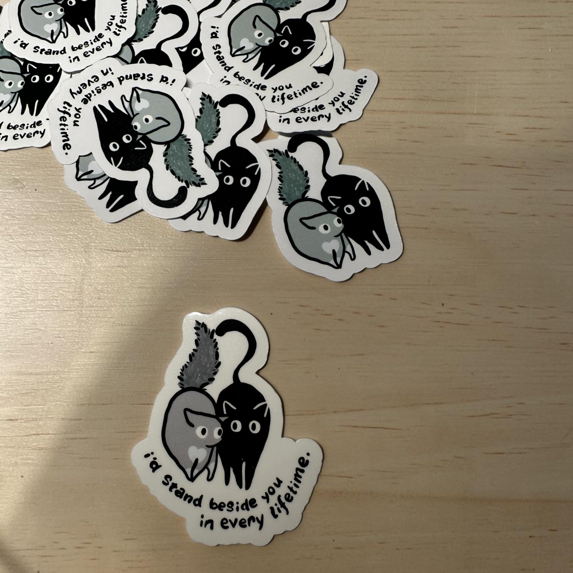 Laptop Sticker | "I'd stand beside you in every lifetime"
