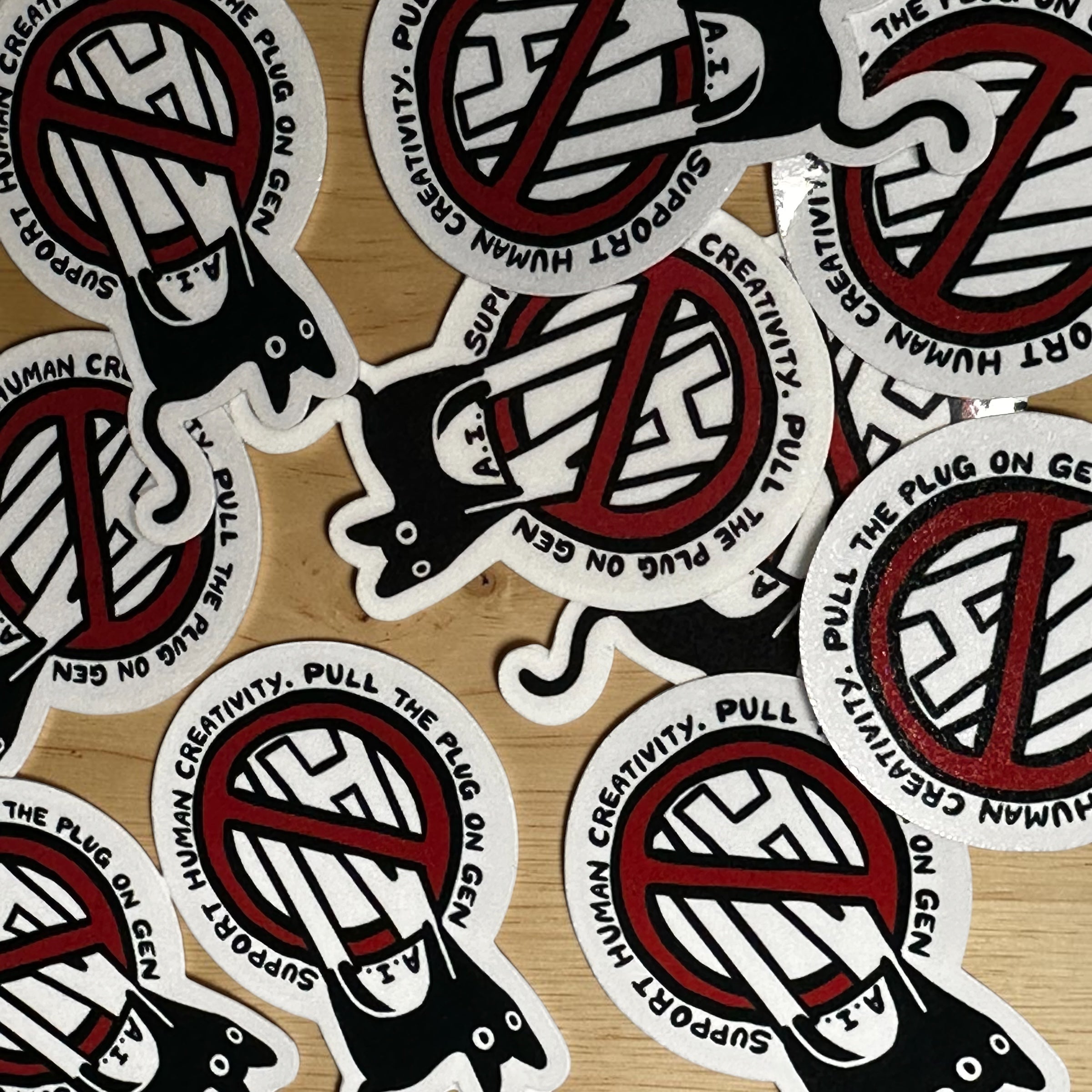Laptop Sticker | "say no to AI"